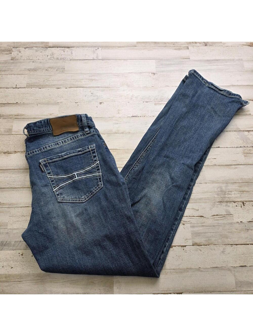 Hooey x Rock &Roll Denim 33x36 Revolver Straight Cowboy Jeans Slim Straight Leg